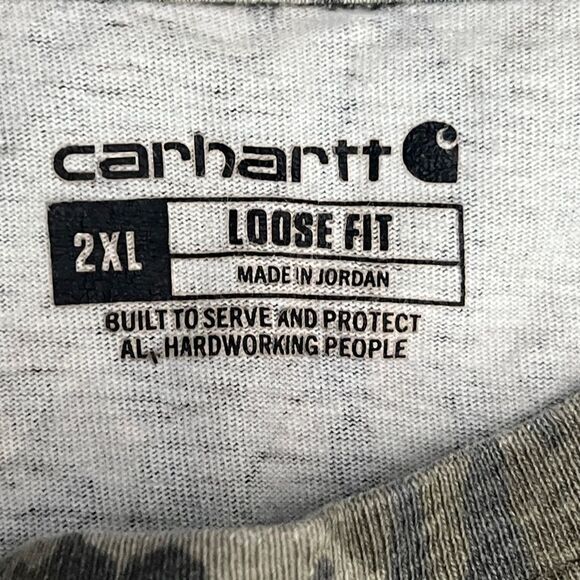 🔥🔥 CARHARTT Hunting Camo Bottomland Loose Fit Long Sleeve Pocket Workwear 2XL - Picture 8 of 10